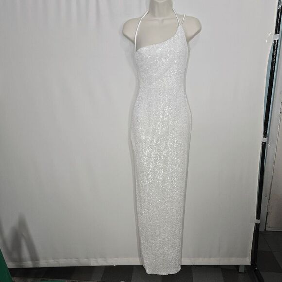 Nookie Liberty One Shoulder Sequin Gown Medium - Picture 1 of 8